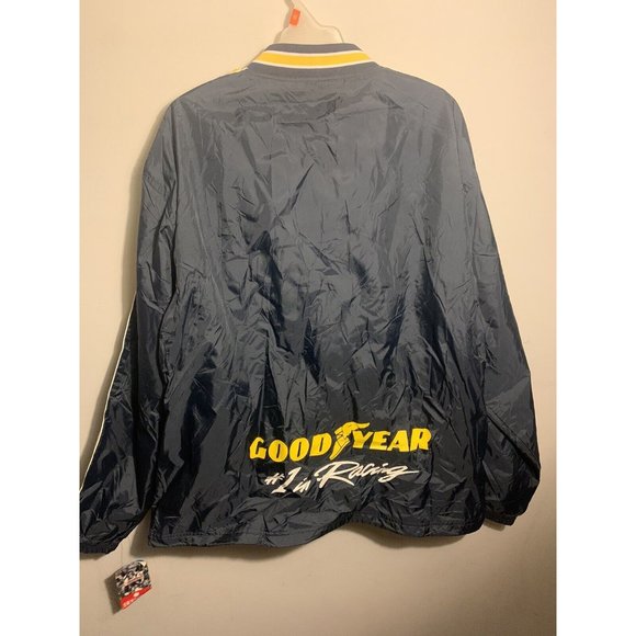 Goodyear Mens Jacket Waterproof Pullover Size Adult XL New W/T Blue Holloway - Picture 2 of 6